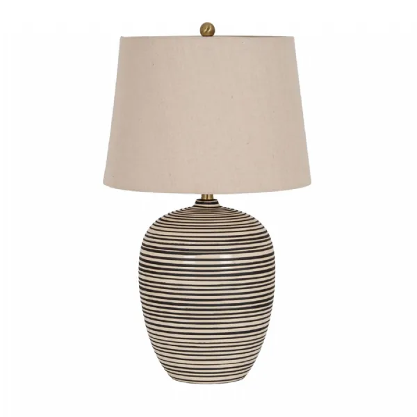 Harbour Ceramic Table Lamp With Linen Shade