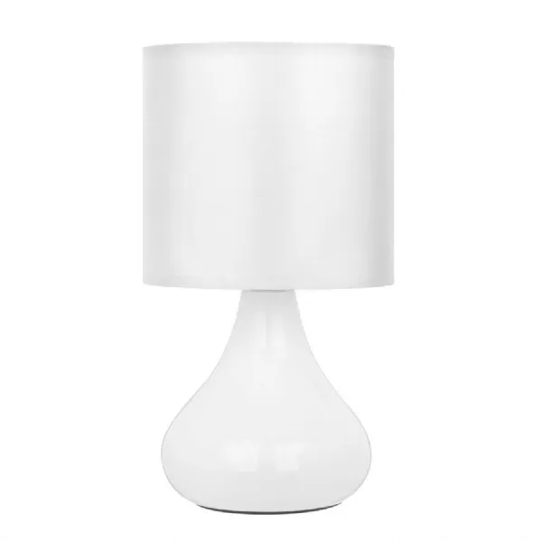 Small Budget White Table Lamp With Eu Plug