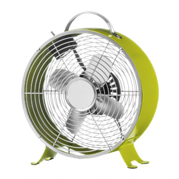 Lime Green Retro Desk Fan