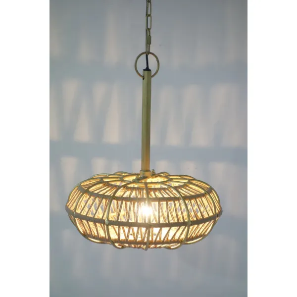 Natural Rattan Woven Ceiling Lamp