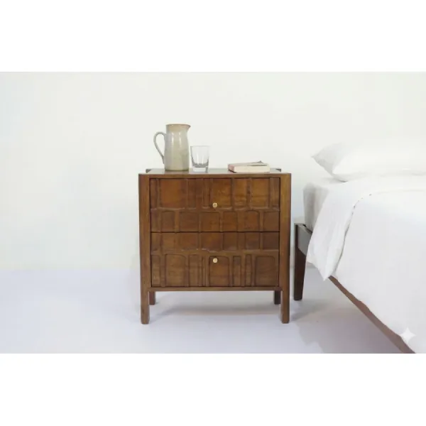 Pachar 2 Drawer Bedside