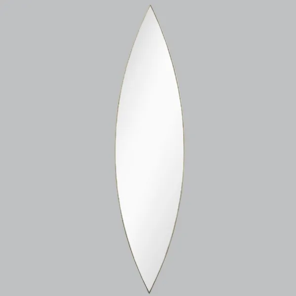 Brass Antique Full Length Long Oval Wall Mirror