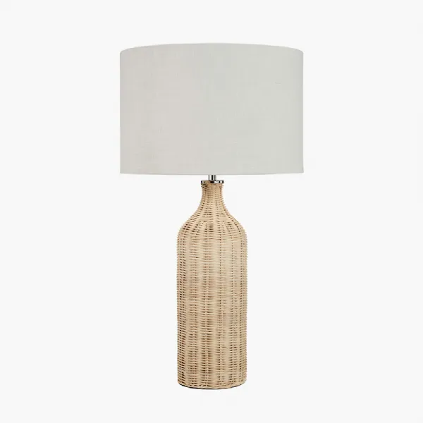 Anika Natural Rattan Bottle Table Lamp