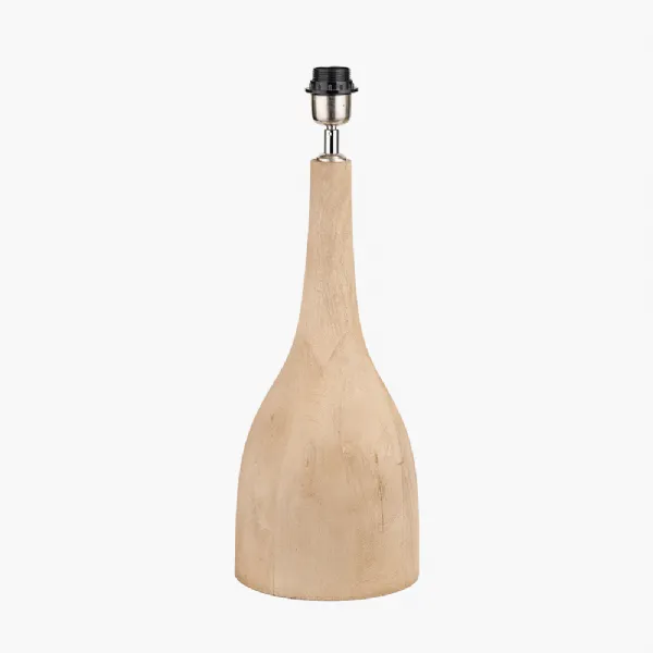 Corella Natural Mango Wood Curved Table Lamp Base