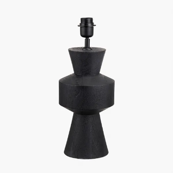 Koa Black Mango Wood Contemporary Table Lamp Base