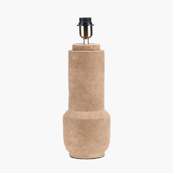 Gaiana Concrete Brown Stoneware Table Lamp Base
