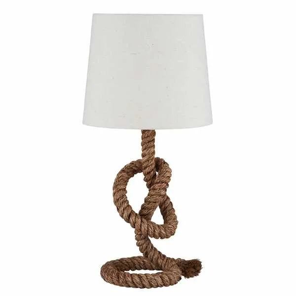 Rope Knot and Jute Table Lamp