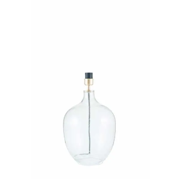 Clear Bubble Glass Table Lamp