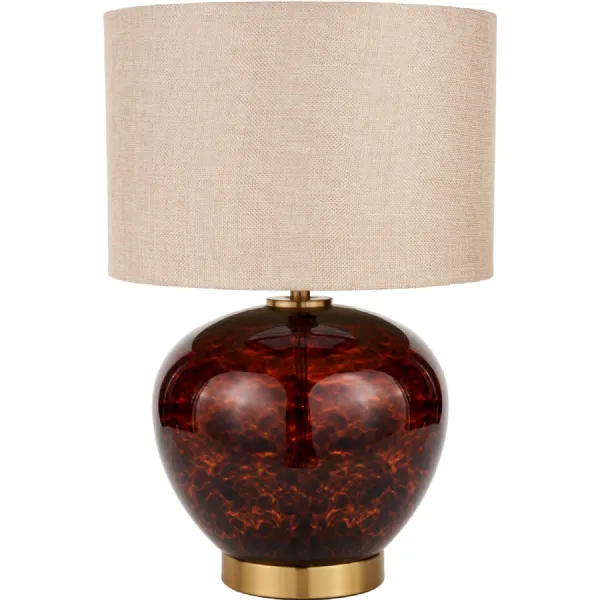 Lucien Tortoiseshell Glass Table Lamp