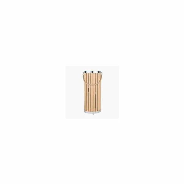 Austell Natural Wood Large Lantern Floor Lamp