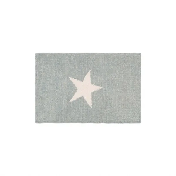 Large Grey Kids Rug With White Star