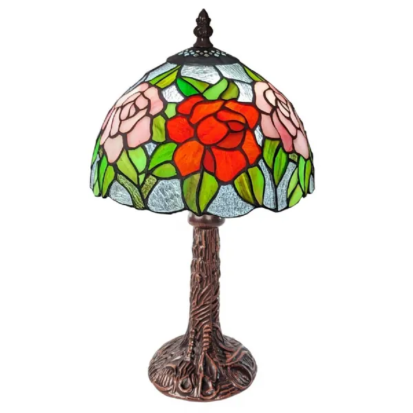Rose Tiffany Table Lamp 34cm