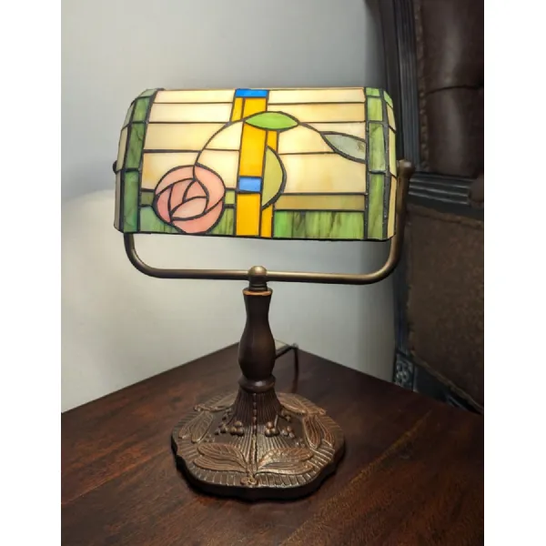 Die Cast Zinc Alloy Mackintosh Style Bankers Lamp 33cm