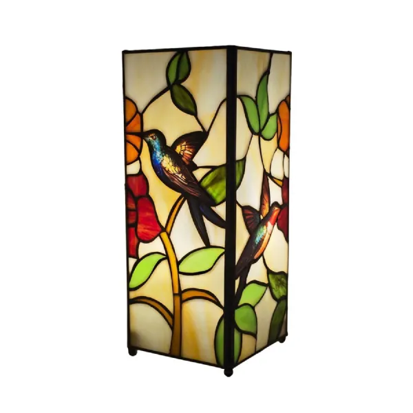 Humming Bird Design Square Lamp 27cm