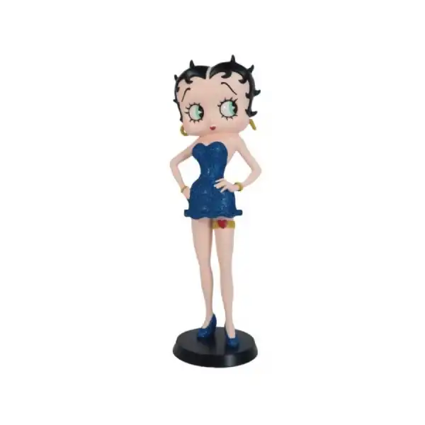 Betty Boop Garter Blue Glitter