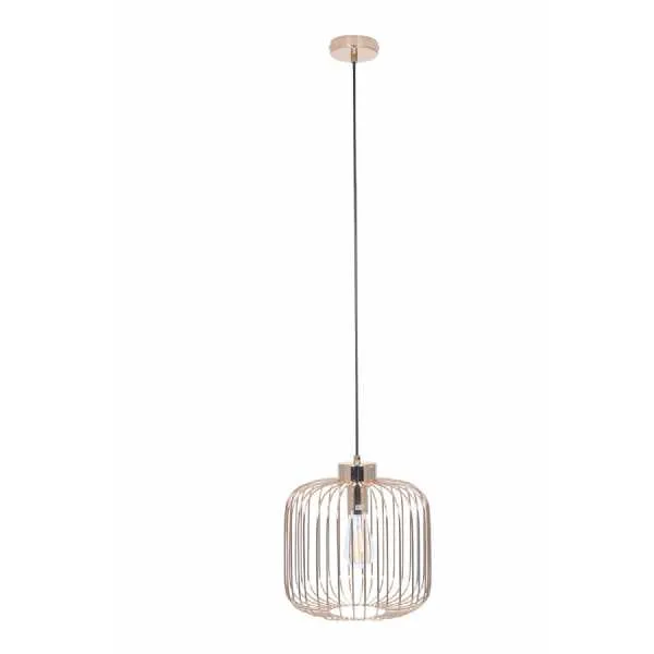 French Gold Metal Wire Pendant
