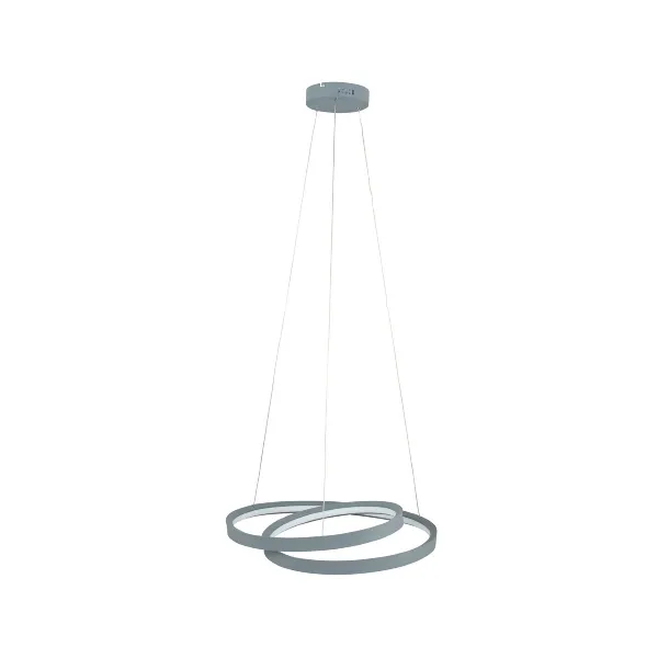 Matt Grey Integrated LED Ring Pendant Light