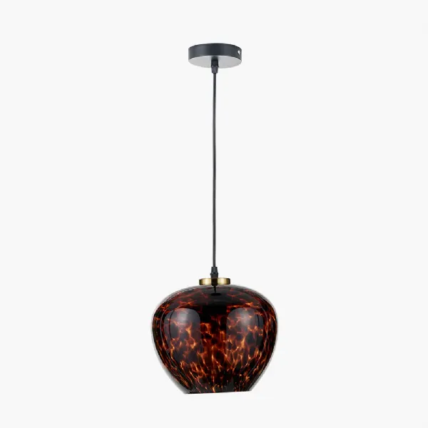 Lucien Tortoiseshell Glass Pendant