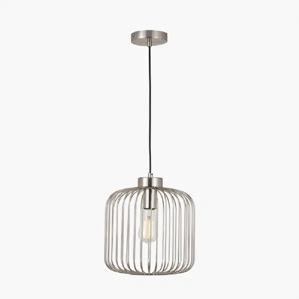 Dania Silver Metal Wire Pendant