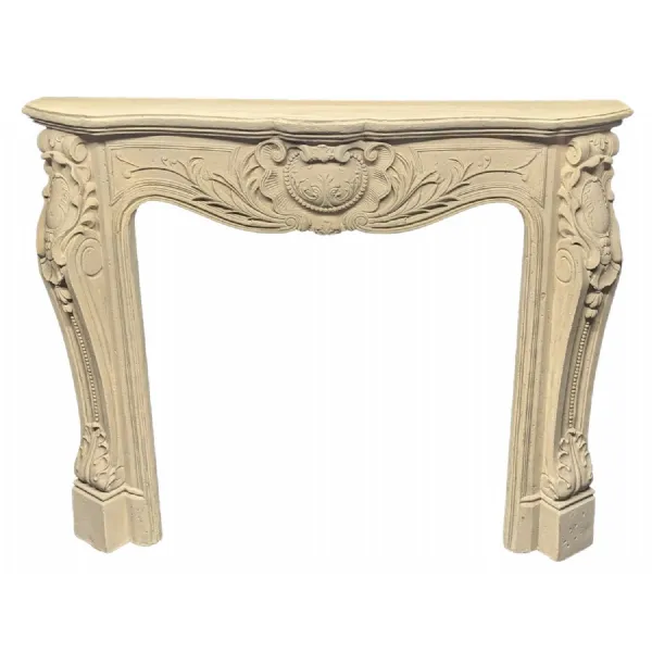 Carved Ornate Fire Place 146cm Roman Stone Finish