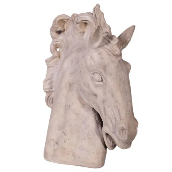 Horse Head Roman Stone Finish 46cm