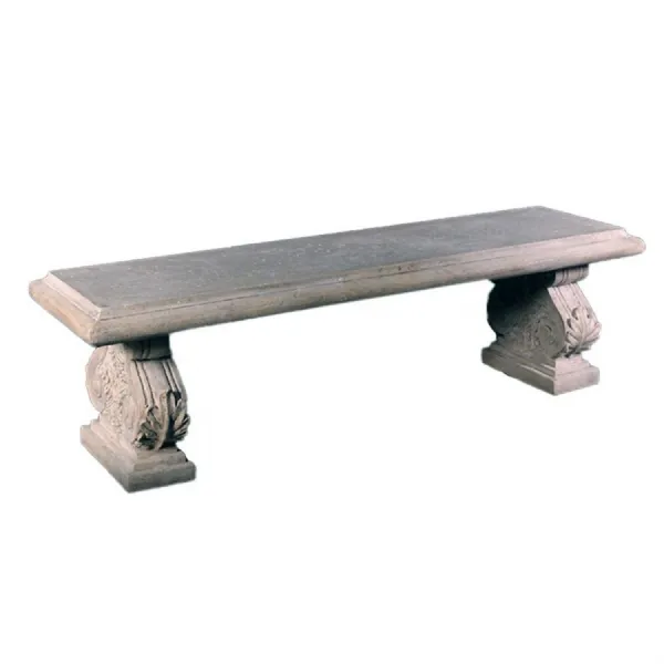 Traditional Large Roman Stone Effect Garden Bench 163cm