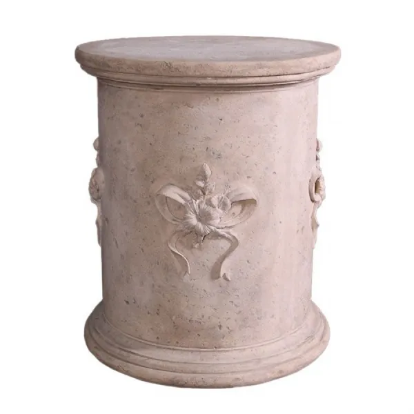 Cylindrical Base With Flowers 70cm