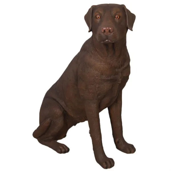 Sitting Labrador Brown 81cm