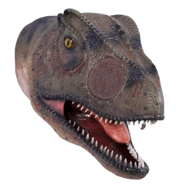 Allosaurus Head Mouth Open Wall Art Faux Taxidermy 70cm
