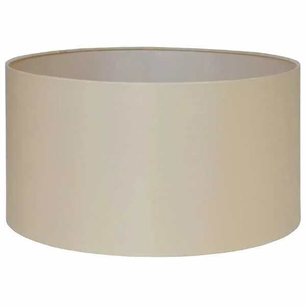 45cm Almond Silk Lined Cylinder Shade