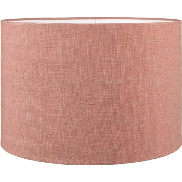 Edward 45cm Apricot Linen Cylinder Shade