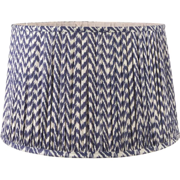 Vienna 45cm Blue Chevron Mushroom Pleat Shade