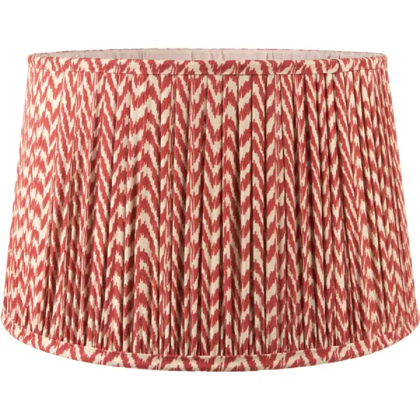 Vienna 50cm Red Chevron Mushroom Pleat Shade