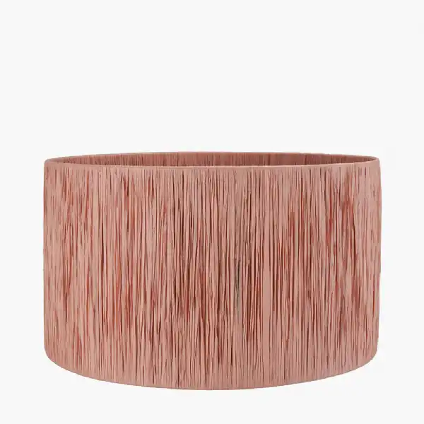 Tilia 45cm Apricot Raffia Cylinder Shade