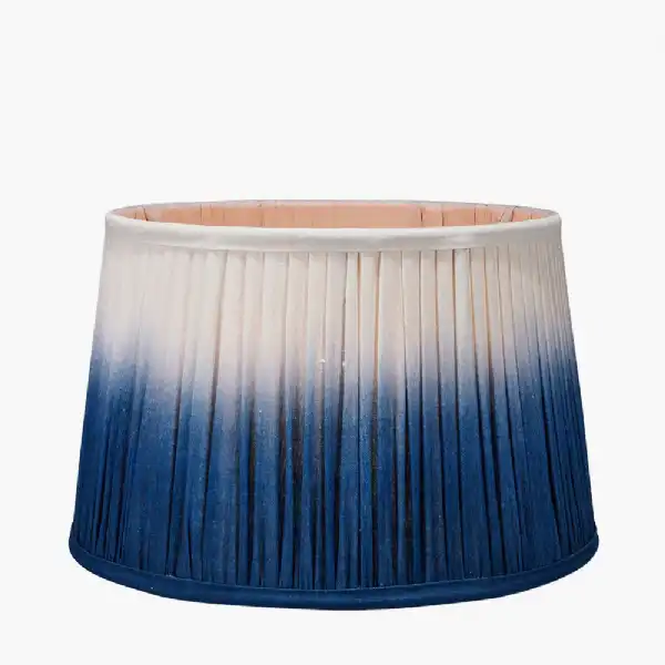 Scallop 40cm Blue Ombre Soft Pleated Tapered Shade