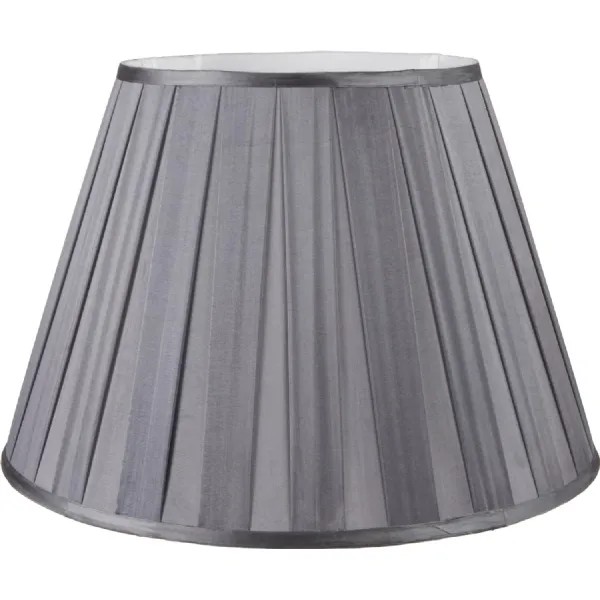 Maya 45cm Steel Grey Silk Box Pleat Shade