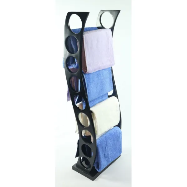 Aluminium Towel Rail 108cm Black Finish