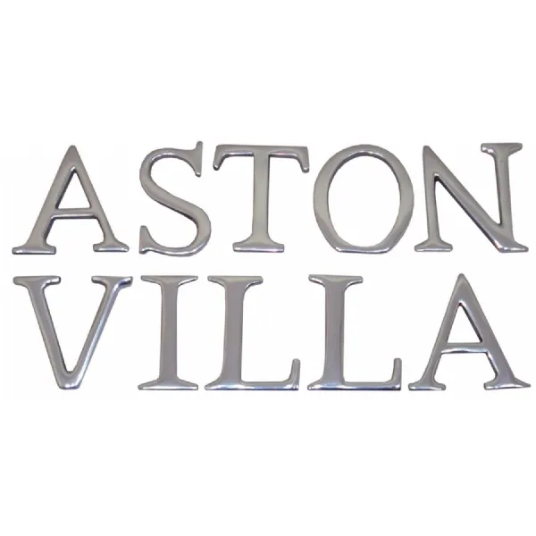 15cm Cast Aluminium Aston Villa Letters