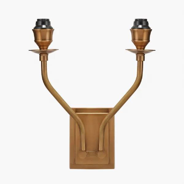 Tatiana Antique Brass Metal Double Wall Light