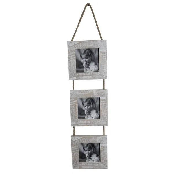 66cm Journal Triple Hanging Photo Frame (Square) 66cm
