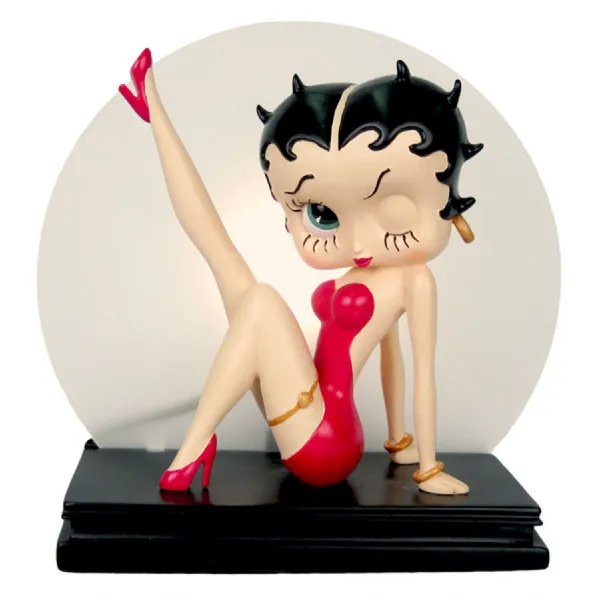Modern Red Betty Boop Leg Up Decorative Table Lamp 23cm