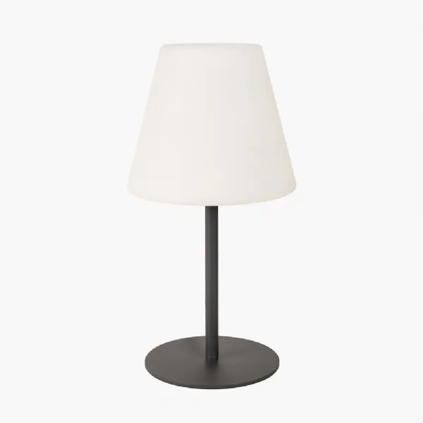 Grey Outdoor Table Lamp
