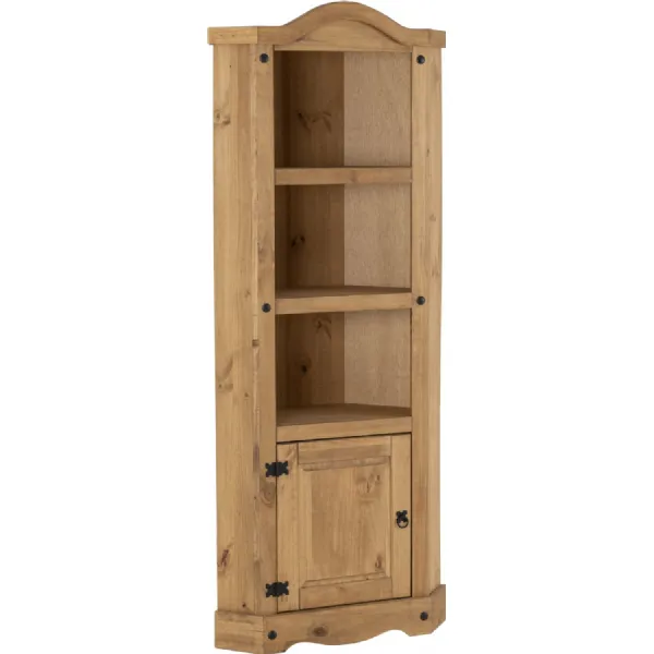 Corona Corner Unit Distressed Waxed Pine