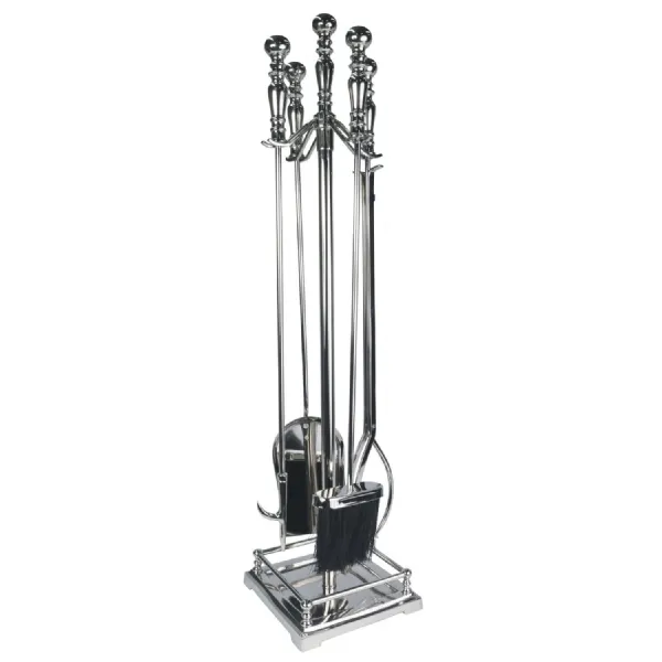 Nickel Plated Companion Set 80.5cm