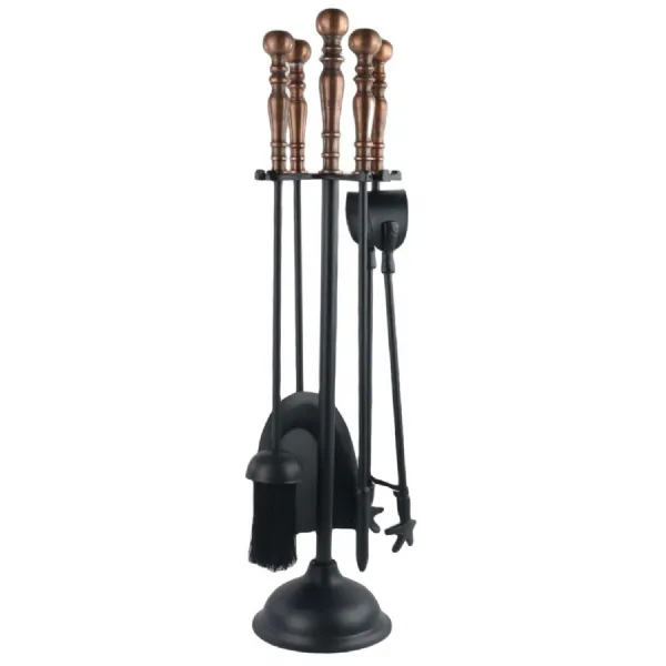 Large Companion Set With Copper Top 61cm