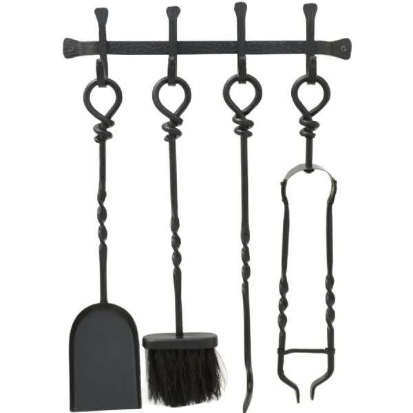 Hanging Companion Set Black Finish 58cm