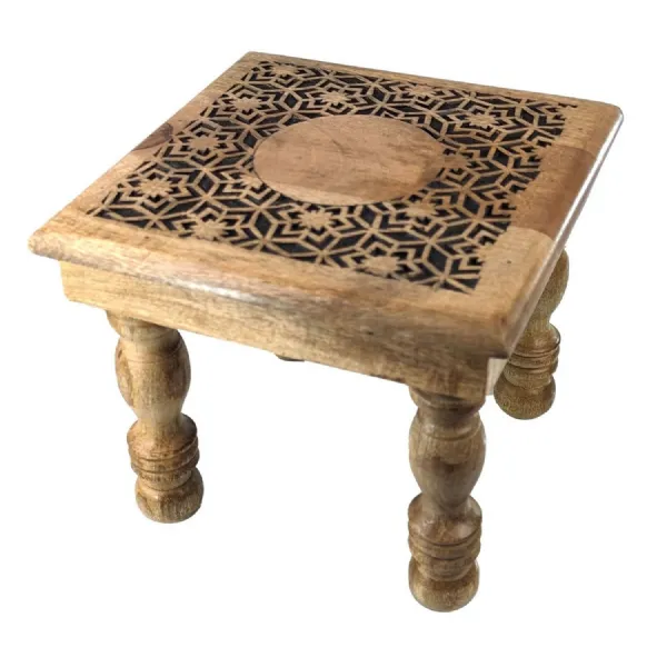 Two Tone Star Flower Plant Stool 30cm