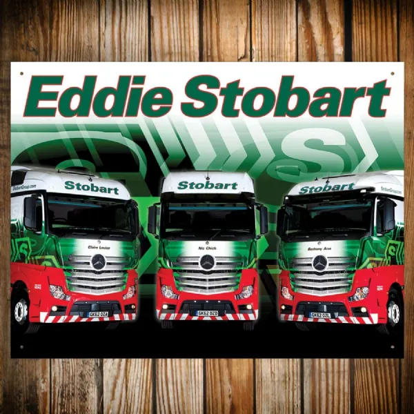 Eddie Stobart Trio Metal Sign 41cm