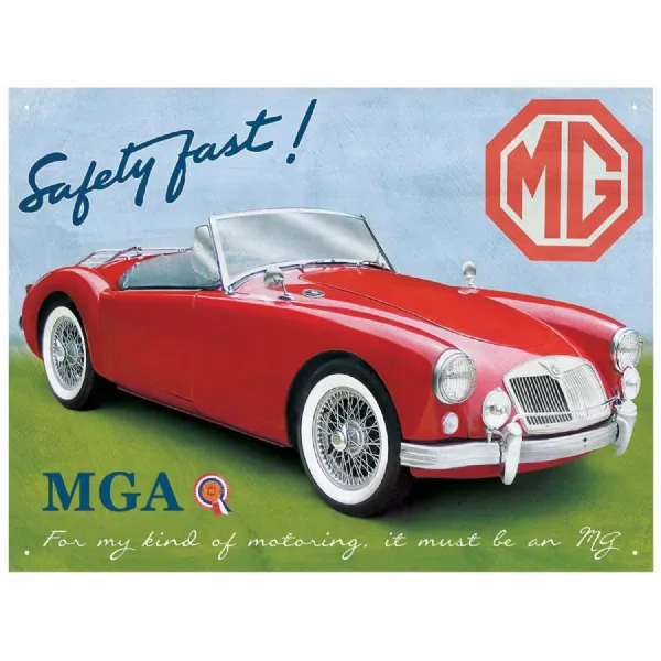 MGA Roadster Metal Sign 41cm TBD