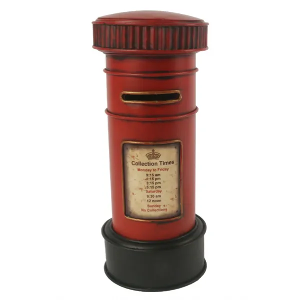 Red Post Box 27.5cm Money Box